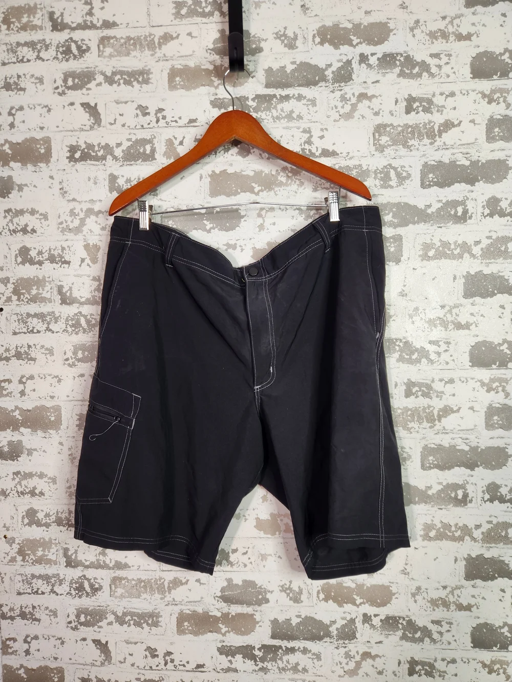Men's Black Cargo Board Shorts